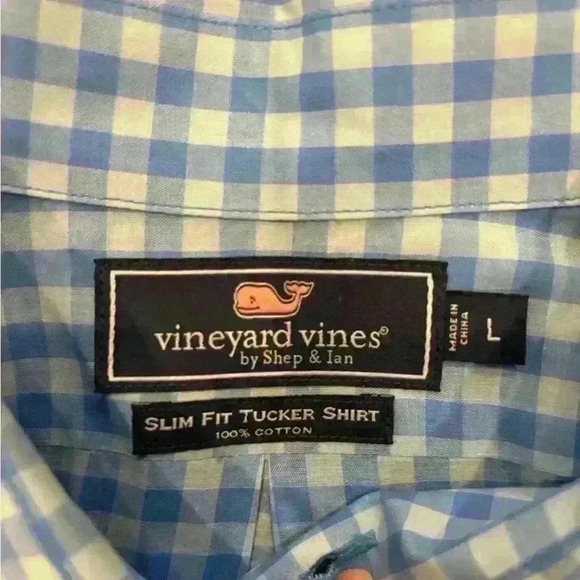 vineyard vines by shep ian Slim Fit Tucker Shirt Sz Large - Picture 4 of 4